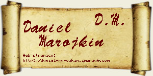 Daniel Marojkin vizit kartica